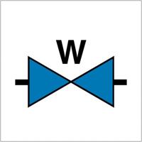 Waterafsluiter sticker ARBO centrum - Waterafsluiter sticker - thumbnail