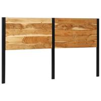 Hoofdeinde 180 cm massief hout acaciahout en ijzer - thumbnail