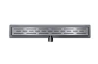 Wiesbaden Douchegoot Met Flens 90x7 cm 6.7 cm Diep Gunmetal - thumbnail