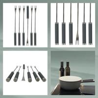 Kela Lancy kaasfondue 2 liter keramiek 10 delig zwart - thumbnail