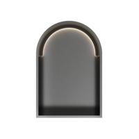 Hotbath &MORE Inbouwnis Toogmodel 30x45x10cm met LED IP44 Geborsteld Gunmetal PVD - thumbnail