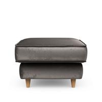 Rivièra Maison Hocker 'Kendall' Velvet, kleur Grimaldi Grey - thumbnail