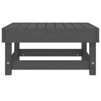 Tuinvoetenbank massief grenenhout grijs - thumbnail