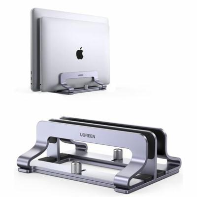 Ugreen Verticale standaard voor 2 apparaten Ugreen LP258 aluminium voor laptop en tablet - zilver