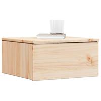 Wandbevestigde nachttafel met lade Bruin 37 x 35 x 18,5 cm - thumbnail