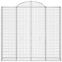 Schanskorven 10 st gewelfd 200x50x180/200 cm ijzer - thumbnail