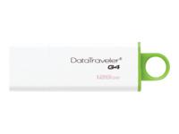 Kingston Technology DataTraveler G4 USB flash drive 128 GB USB Type-A 3.2 Gen 1 (3.1 Gen 1) Groen, Wit - thumbnail