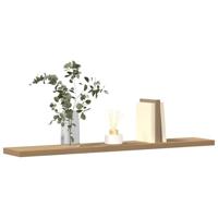 Wandschappen 4 st 60x20x1,5 cm bewerkt hout artisanaal eiken - thumbnail