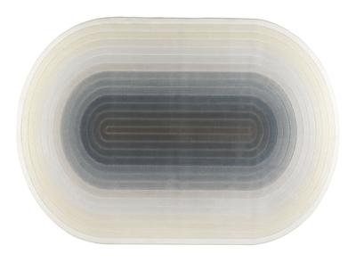 Zuiver Ovaal Vloerkleed 'Olympic' 160 x 230cm, kleur Blauw Zuiver Ovaal Vloerkleed 'Olympic' 160 x 230cm, kleur Blauw