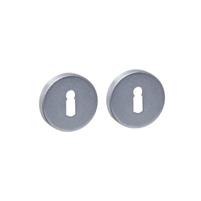 Intersteel Rozet Sleutelgat Rond Verdekt RVS Getrommeld