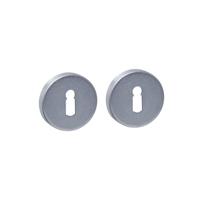 Intersteel Rozet Sleutelgat Rond Verdekt RVS Getrommeld - thumbnail