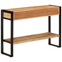 Wandtafel 110x30x76 cm massief mangohout - thumbnail