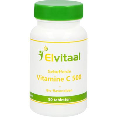 Elvitum Gebufferde vitamine C 500mg 90 Tabletten