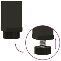 VidaXL Verhoogde tuin plantbak zilver 60 x 26 x 45 cm roestvrij staal - thumbnail