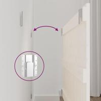 Wandhoofdbord 95,5x3x60 cm massief grenenhout wit - thumbnail