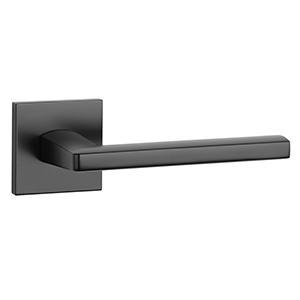 Aprile Massieve Deurkruk Pyrola Mat Zwart Op Vierkant Rozet