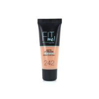 Maybelline Fit Me Matte and Poreless Foundation Medium/Dark 242 Light Honey - Medium tot donkere huid, neutrale tot roze ondertoon - thumbnail