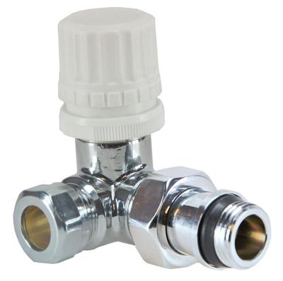 Riko Thermostaat radiator kraan haaks-rechts chroom Riko Thermostaat radiator kraan haaks-rechts chroom