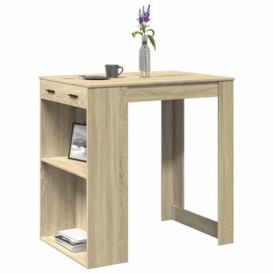 Bartafel 102x70x103,5 cm bewerkt hout sonoma eikenkleurig
