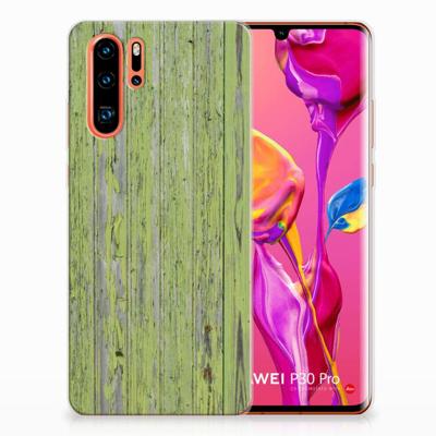 Huawei P30 Pro | Bumper Hoesje | Green Wood
