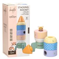 Joueco houten stapel raket - thumbnail