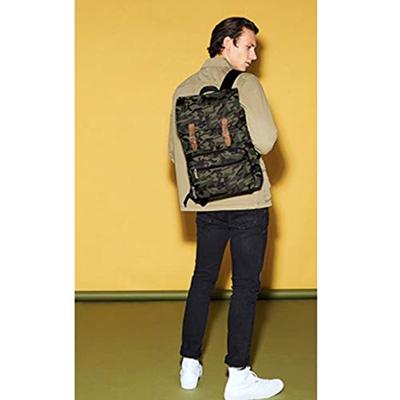 Atlantis BG613 Vintage Laptop Backpack - Graphite-Grey/Black - 30 x 46 x 17 cm