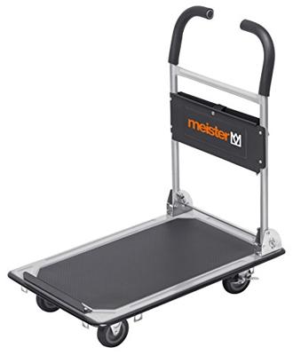 Meister Werkzeuge 8985620 Plateauwagen Inklapbaar, Met opbergvak Staal Laadvermogen (max.): 150 kg