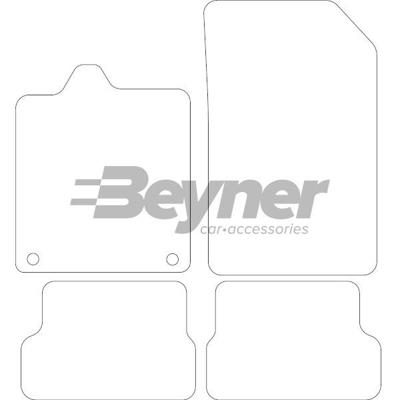 Automatten passend voor Renault Laguna Coupe 2009- 4-delig BL1674624