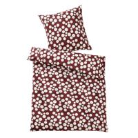 Jersey-beddengoedset stippen, salie-natuur 80 × 80 + 155 × 220 cm - thumbnail