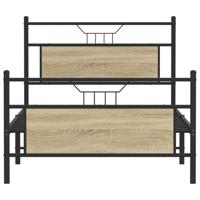 Bedframe zonder matras hout sonoma eikenkleurig 100x200 cm - thumbnail