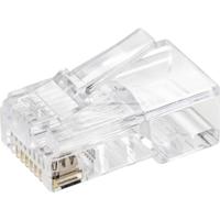 TRU COMPONENTS TC-9202516 RJ45-connector Stekker, recht Aantal polen (sensoren) 8P8C Transparant 5 stuk(s) - thumbnail