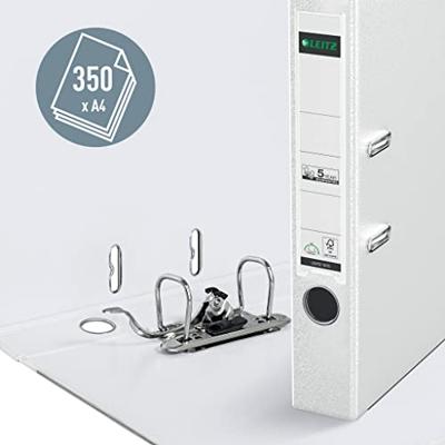 Leitz 180° ordner, A4, uit PP, rug van 5 cm, wit Leitz 180° ordner, A4, uit PP, rug van 5 cm, wit