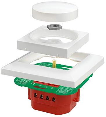 Ehmann 5591x0100 Draaidimmer Geschikt voor lampen: LED-lamp, Halogeenlamp, Gloeilamp Wit (RAL 9016)