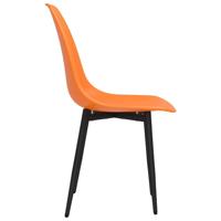 Eetkamerstoelen 4 st PP oranje - thumbnail
