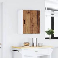 Keukenbovenkast Porto bewerkt hout oud houtkleurig - thumbnail