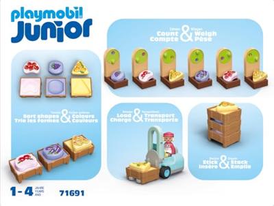 Playmobil® Junior 71691 biologische marktkraam & heftruck