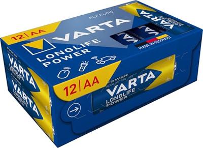 Batterijen Varta longlife power cube aa - lr06 1,5 V AA LR06 (12 Stuks) (12 Onderdelen)