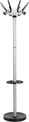 Maul Staande kapstok 9408095 MAULcaligo Aantal haken: 32 (Ø x h) 46 cm x 175.2 cm Staal Zilver, Zwart 1 stuk(s)
