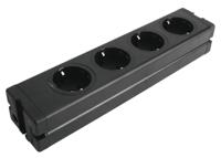 EUROLITE Distributor 4-fold ALU bk - thumbnail