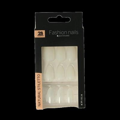 2B Nails natural stiletto 24 Stuks