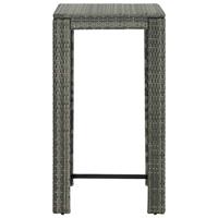 Tuinbartafel 140,5x60,5x110,5 cm poly rattan bruin - thumbnail