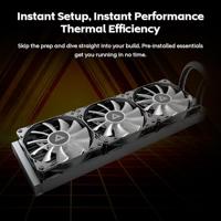 Montech lightflow argb 360 waterkoeling (zwart) - thumbnail