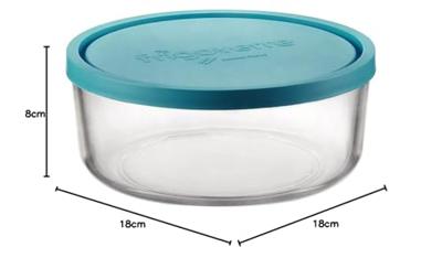 Bormioli Rocco Vershoudbakje Frigoverre - Glas - Blauw - ø 18 cm / 1.59 liter