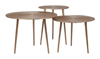 LABEL51 Salontafel Set Nobby - Antiek goud - Metaal - 60 cm