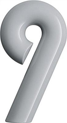 Hewi huisnummer - Nr.9 - wit