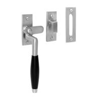 De Oude Deurklink Raamsluiting klassiek, verstevigd, mat nikkel, links - thumbnail