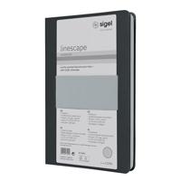 Sigel LS206 Notitieboek Linescape Hardcover DIN A5 Geruit Donkergrijs, Lichtgrijs Aantal paginas: 88 - thumbnail