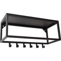 LOFT42 Blacky Kapstok - Zwart - Metaal - 6 haken - thumbnail