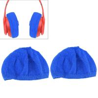 2 stks gebreide hoofdtelefoon stofdichte beschermende case voor beats Solo2 Wireless/Solo3 (blauw) - thumbnail