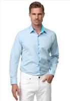 Rusty Neal - Heren Overhemd - Aqua - SlimFit - Modaitalia - thumbnail